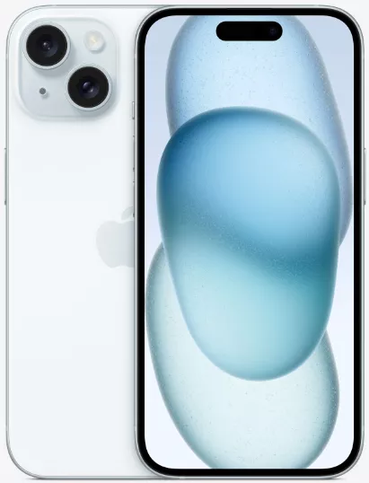 Смартфон Apple iPhone 15 128 ГБ, голубой, Dual SIM (nano SIM)